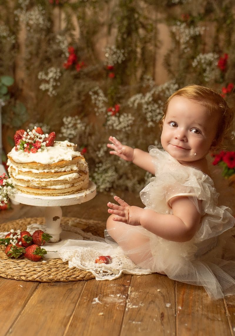 Sesión de fotos Cumpleaños bebé Alejandra mato Fotografía